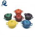 Lid Heat Resistant Ceramic Color Enamel Casserole